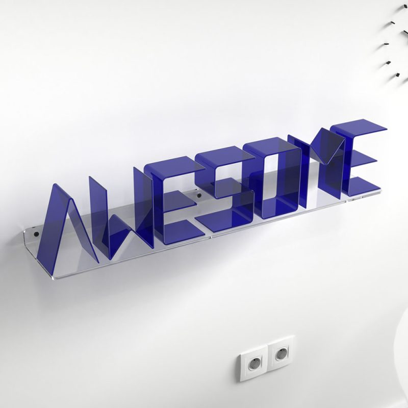 Shelf letters AWESOME