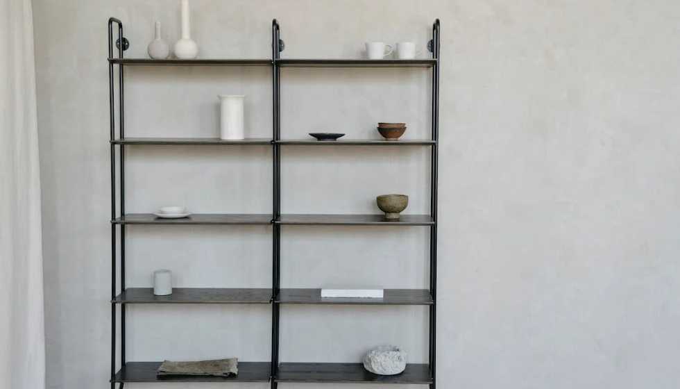Metal shelving