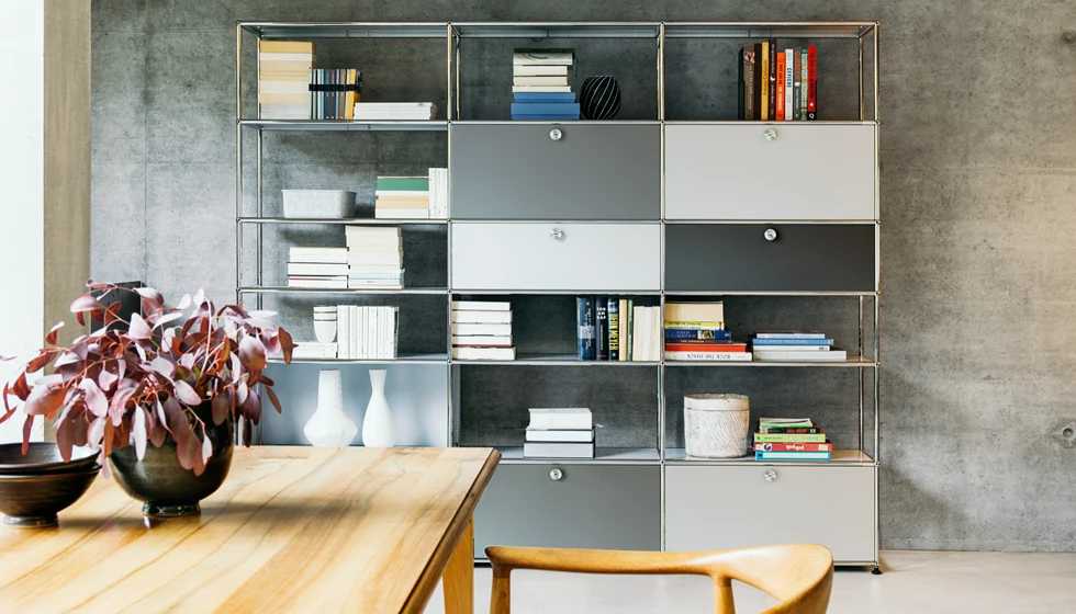 Shelves with drawers
